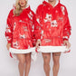 Adults Plush Oversized Fleece Hoodie Blanket - Christmas Secret Santa