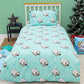 Blue Minecraft Polar Bear Christmas Reversible Duvet Cover Bedding Set