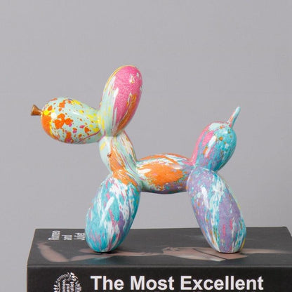 Resin Balloon Dog Colourful Animal Ornaments Shelf Decorations