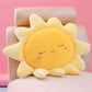 Plush Yellow Sun Pink Blue Cloud Nursery Pillow Sofa Cushion