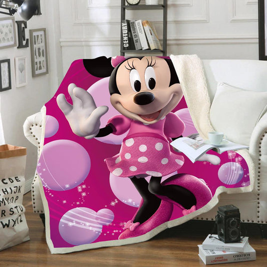 Disney Soft Blanket Throw - Minnie Mickey Mouse 4 Designs