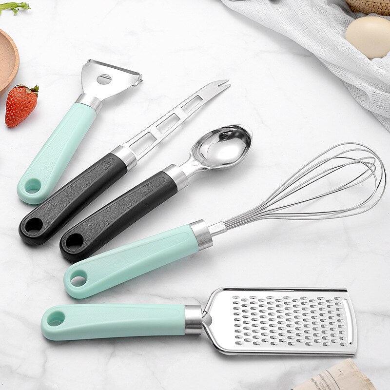 9 Pcs Stainless Steel Kitchen Utensil Set Cooking Tools Gadget - 2 Colours