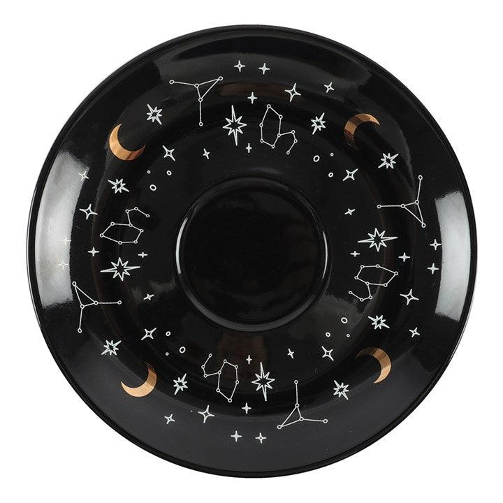 Fortune Telling Astrology Symbols Ceramic Teacup & Saucer