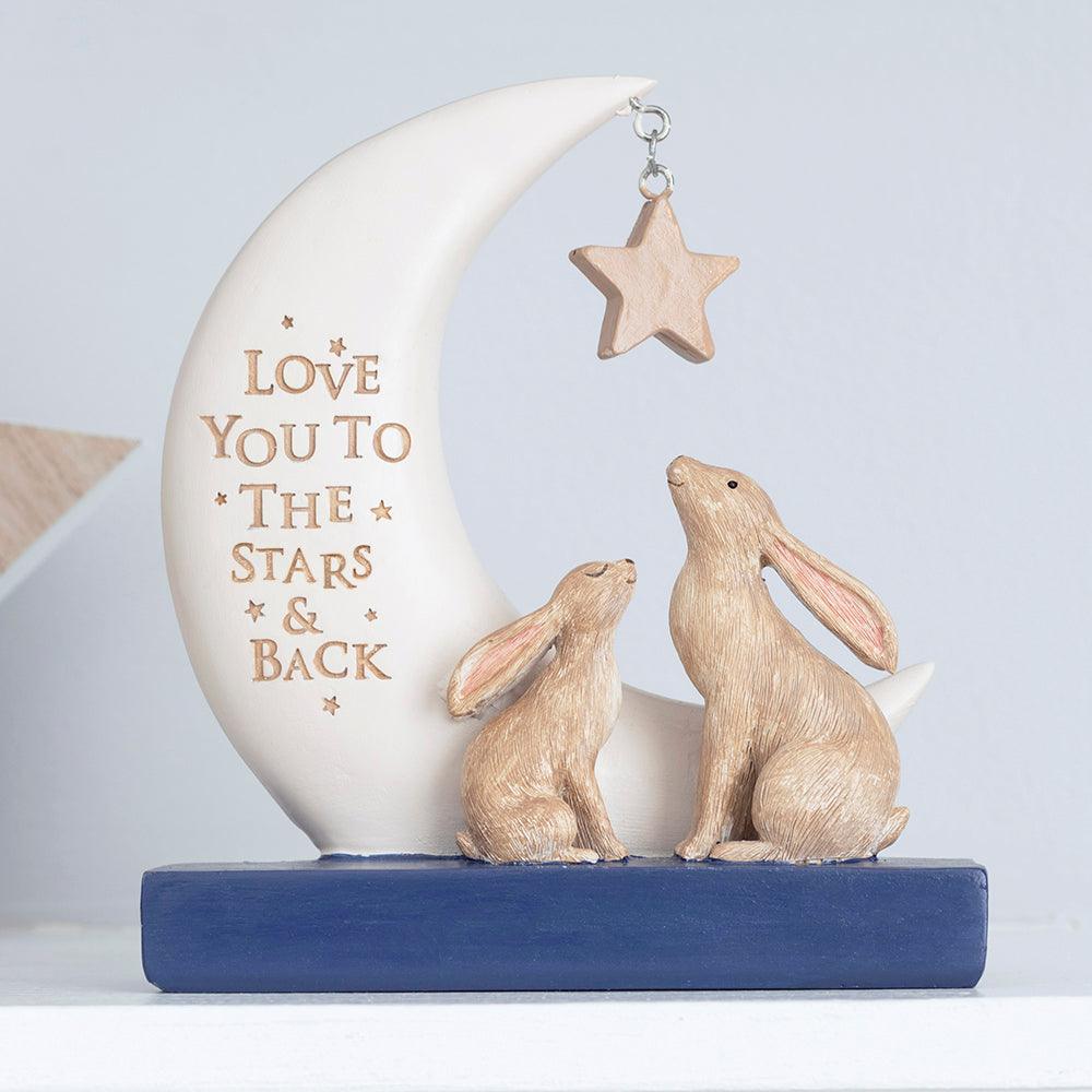 Love You To The Stars and Back 2 Hares Decorative Sign