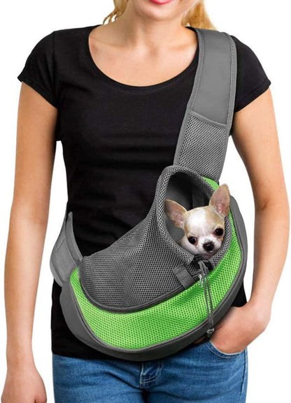 Pet Puppy Dog Cat Kitten Carrier Mesh Sling Adjustable Shoulder Bag