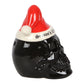 Seasons Creepings Red Hat Skull Tealight Candle Holder
