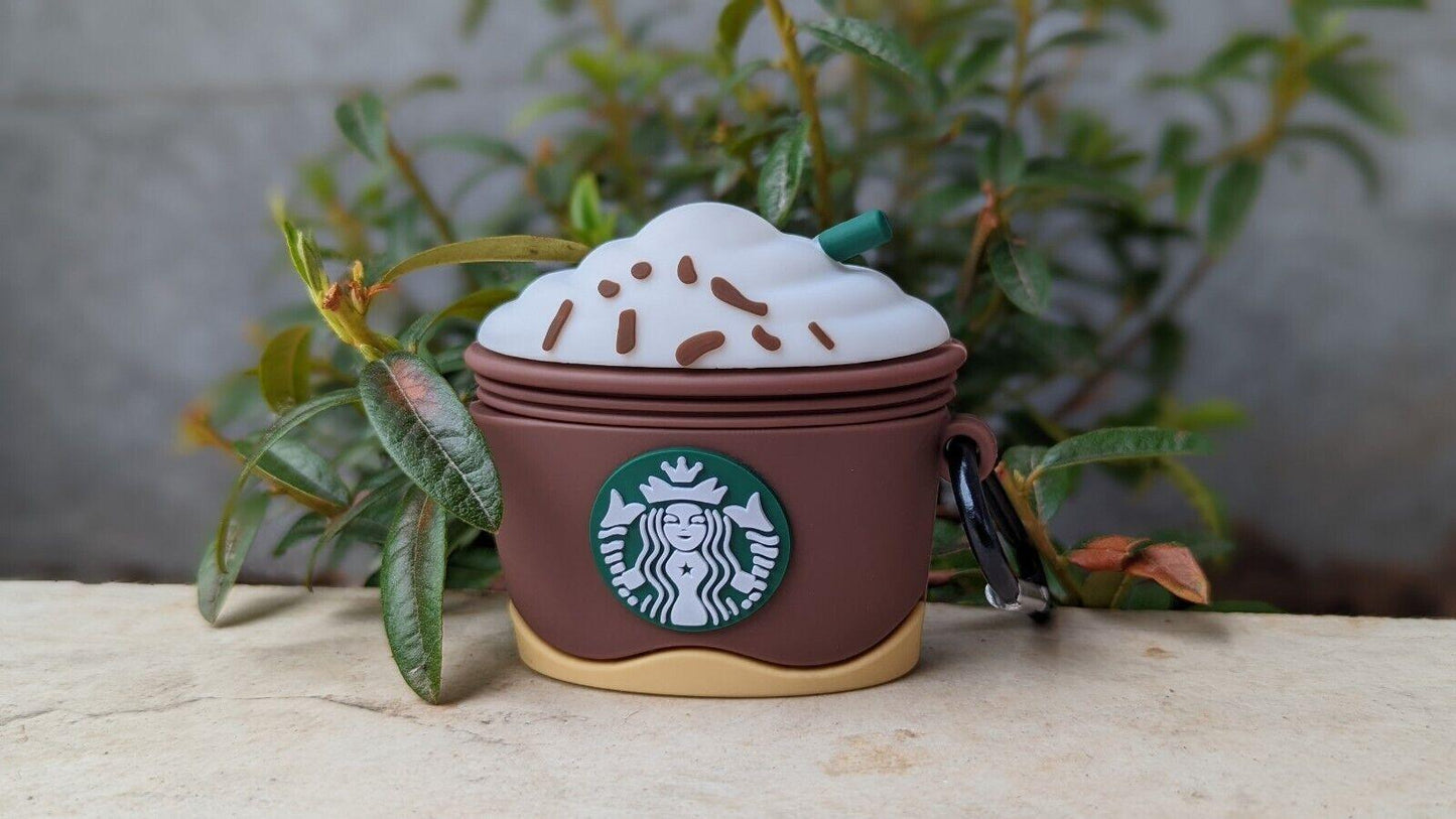 Starbucks Coffee Design AirPods 1 2 3 Pro Silicone Protective 360 Case