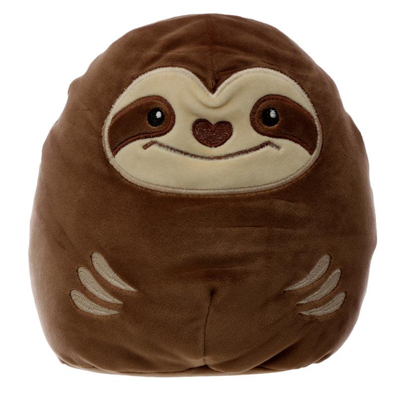 Super Soft Brown Plush Squeezies Sloth Cushion