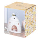 White Beehive with 3d Bee Oil Burner