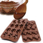 12 Dinosaurs Silicone Baking Chocolate Fondant Jelly Ice Cube Mould