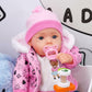 20" Real Touch Poseable New Born Baby Girl Pinky Pink Doll