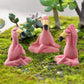 3Pcs Yoga Flamingo Ornaments Patio Mantel Decor Figurine