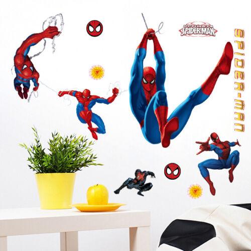49pcs Amazing Spiderman Wall Stickers Boys Kids Bedroom Decals
