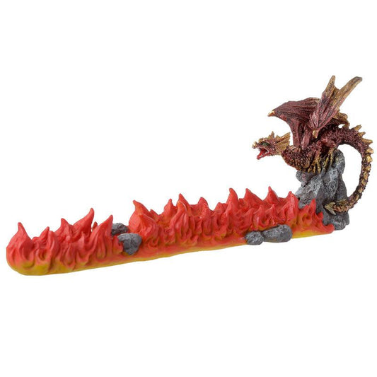 Ash Catcher Incense Stick Burner - Red Dragon Volcano