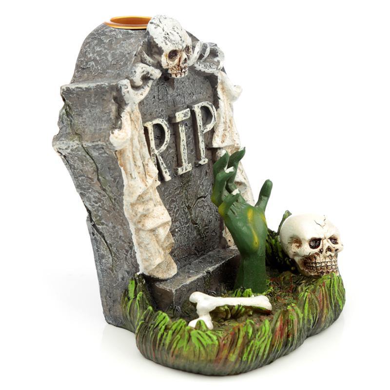 RIP Zombie Hand Tombstone Backflow Incense Burner Home Fragrance - Kporium Home & Garden