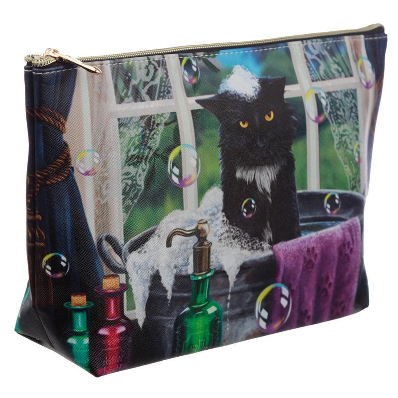 Handy Large PVC Make Up Toiletry Wash Bag - Lisa Parker Bath Time Cat - Kporium Home & Garden
