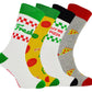 BOXT Men's Novelty 4 Pack Pairs Socks Set Pizza Gift Box
