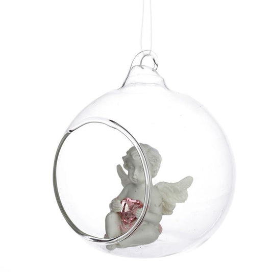 Collectable Peace of Heaven Cherub - Sweet Dream Glass Bauble Set of 3 - Kporium Home & Garden