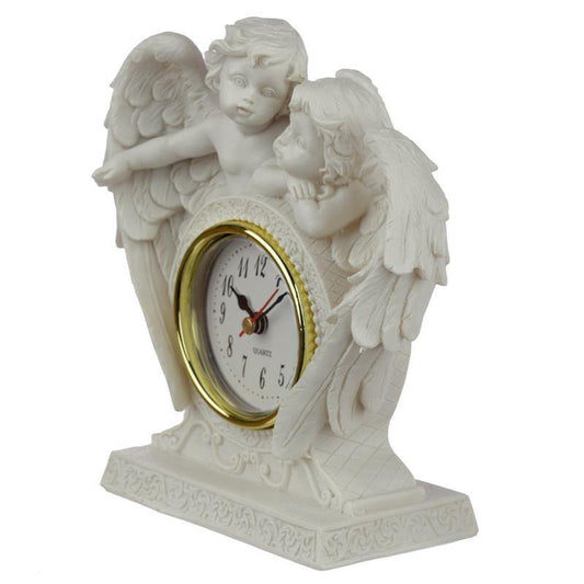 Collectable Peace of Heaven Cherub - Endless Love Mantle Clock Ornament - Home Inspired Gifts