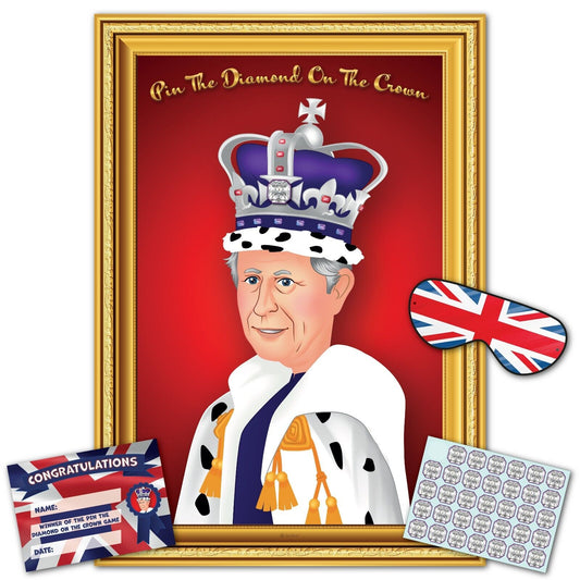 Coronation Party Game – Stick The Diamond On The Kings Crown