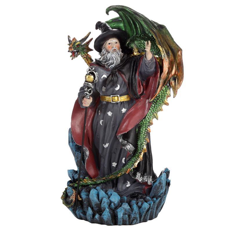 Spirit of the Sorcerer - Dragon Wizard Figurine Statue Ornament - Kporium Home & Garden
