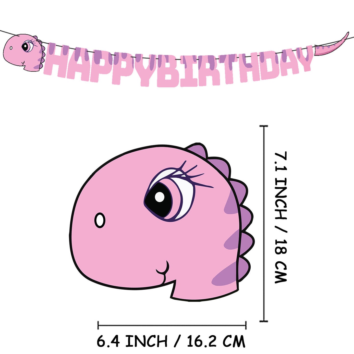 Dinosaur Happy Birthday Party Decoration Banner Bunting Balloons