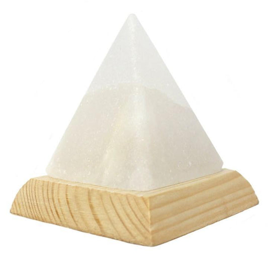 Pyramid White Colour Changing USB Himalayan Salt Lamp - Home Inspired Gifts