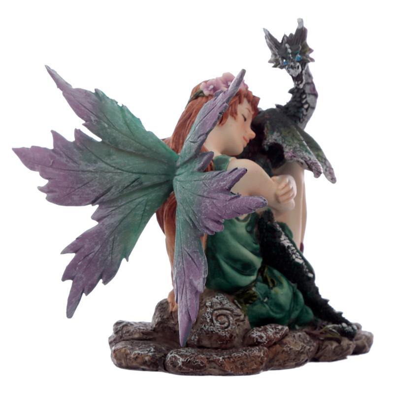 Dragon Whispers Spirit of the Forest Fairy Figurine Statue Folklore Ornament - Kporium Home & Garden