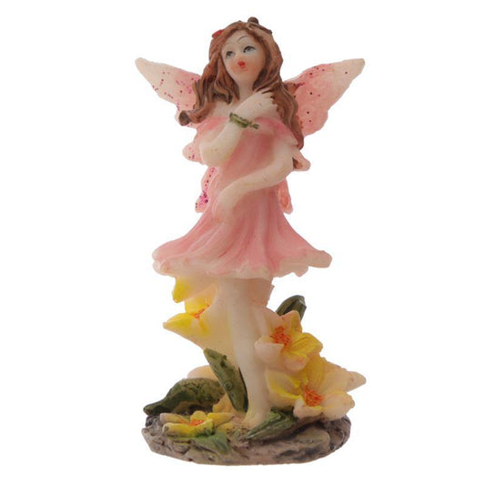 Cute Flower Fairy Figurine - Meadow Fairy Statue Folklore Ornament - Kporium Home & Garden