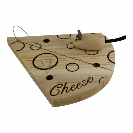 Handcrafted Cheese Board With Wire And Mouse Cutter