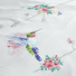 Hummingbird Floral Print Duvet Cover Polycotton Bedding Set - Pink