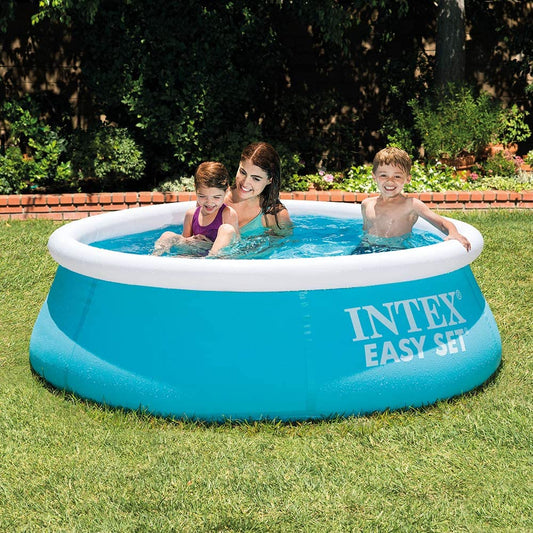 Intex 6ft Easy Set Family Round Paddling Pool Summer Garden Fun