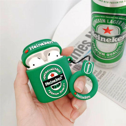 Lager Beer Design AirPods 1 2 Pro Silicone Protective 360 Case