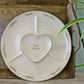 Large Round Ceramic Heart Snack & Dip Plate Bowl Serving Dish 30cm