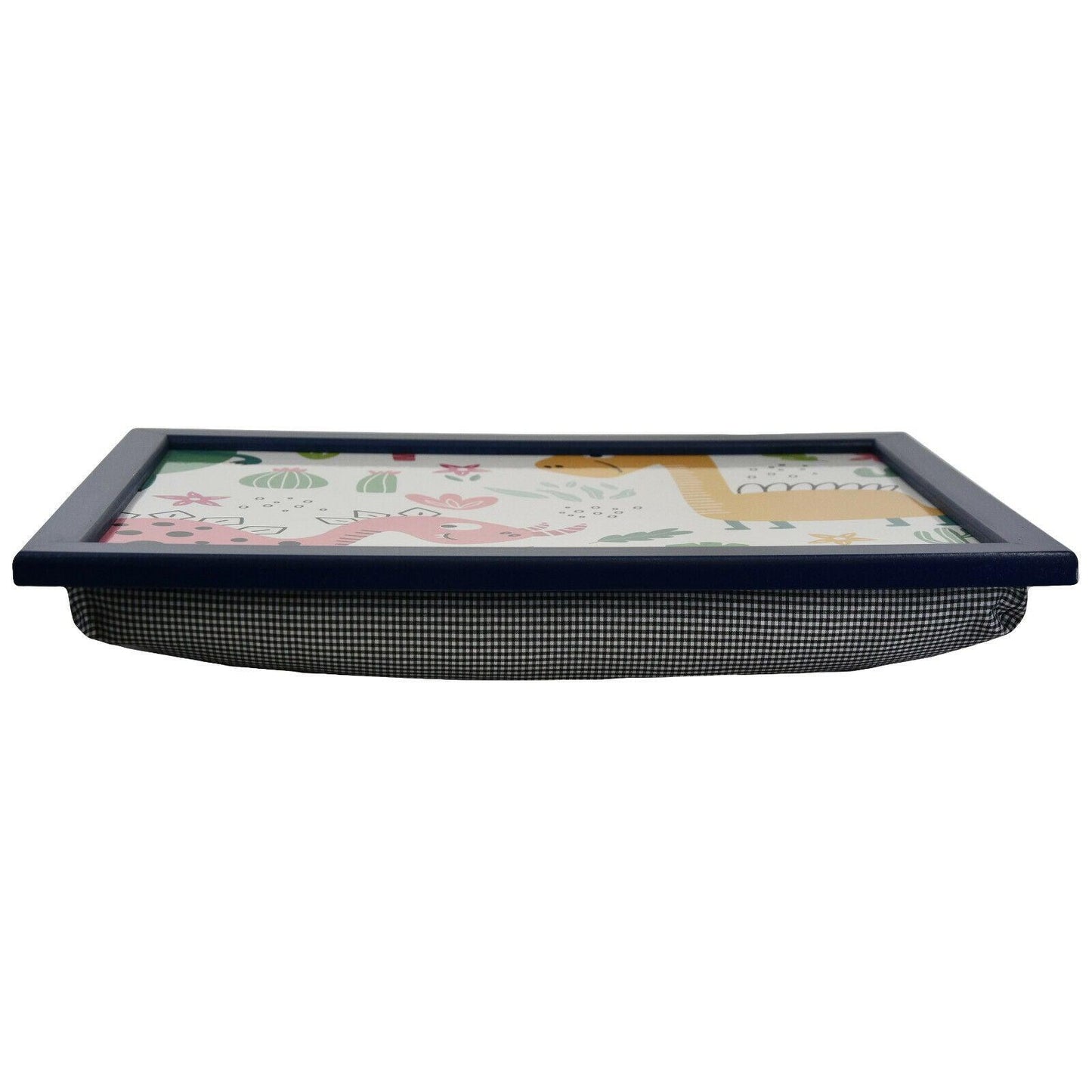 Large Wooden Soft Padded Cushioned Lap Dinner Food Tray - Kids Designs