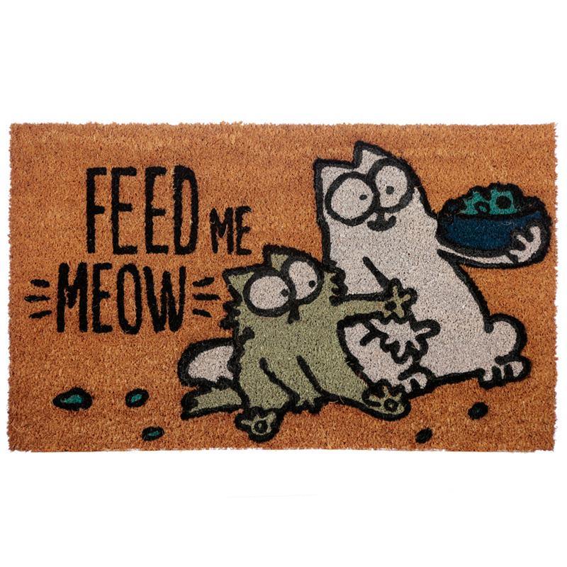Coir Door Mat - Simon's Cat Feed Me Meow - Home Inspired Gifts