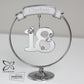 Personalised Name Crystocraft 18th Celebration Silver Ornament