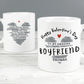 Personalised White Happy Valentine's Day Message Mug Gift - Home Inspired Gifts