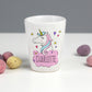 Personalised Name Pink Unicorn Easter Egg Cup