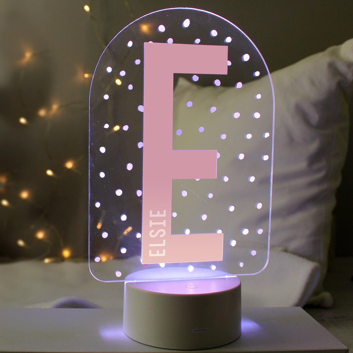 Personalised Name Initial LED 7 Colour Changing Night Light