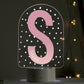 Personalised Name Initial LED 7 Colour Changing Night Light