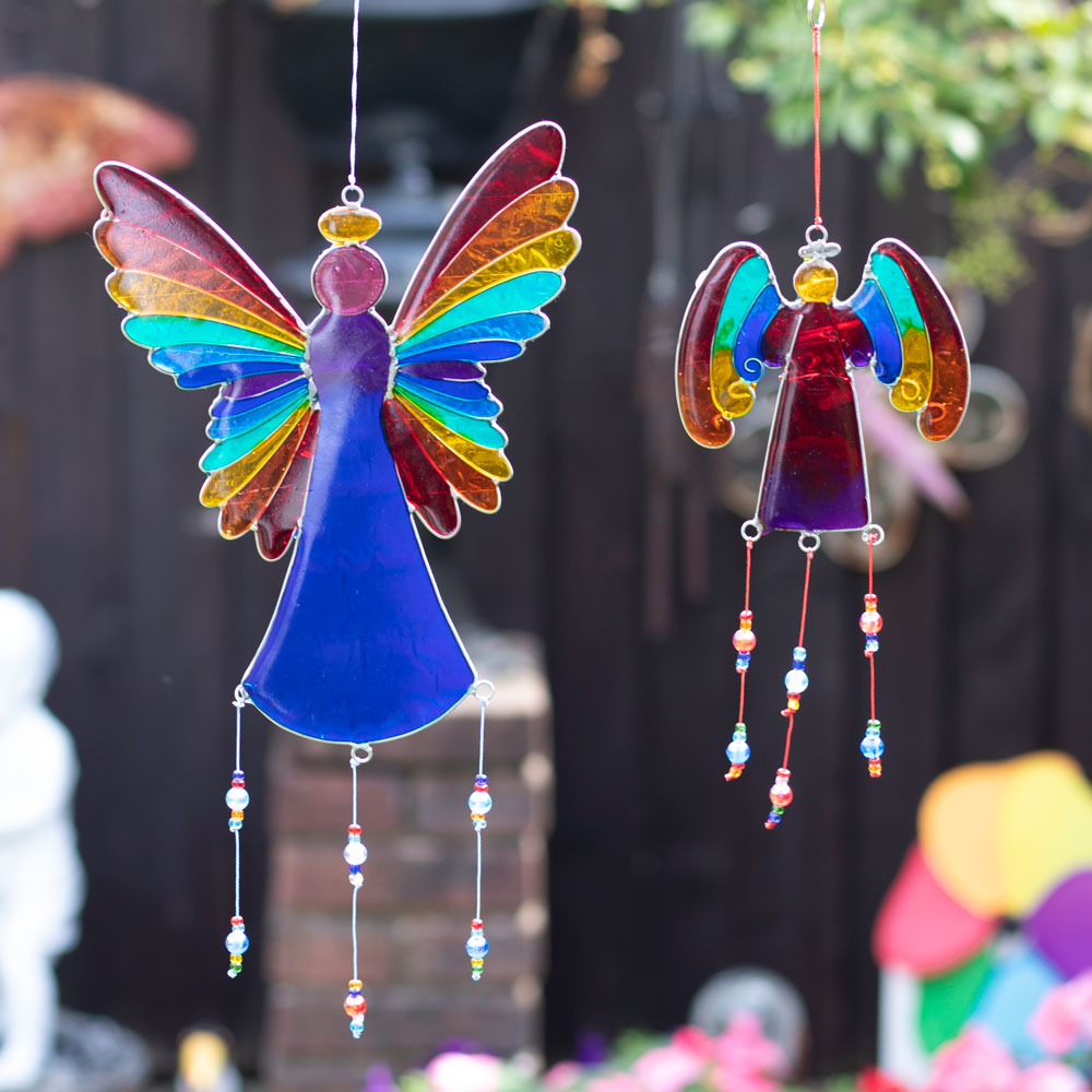 Rainbow Angel Suncatcher Window Hanging Display Ornament