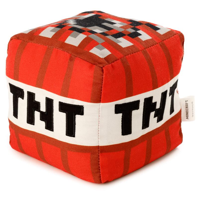 Red Minecraft TNT Plush Fabric Door Stop Weighted Stopper