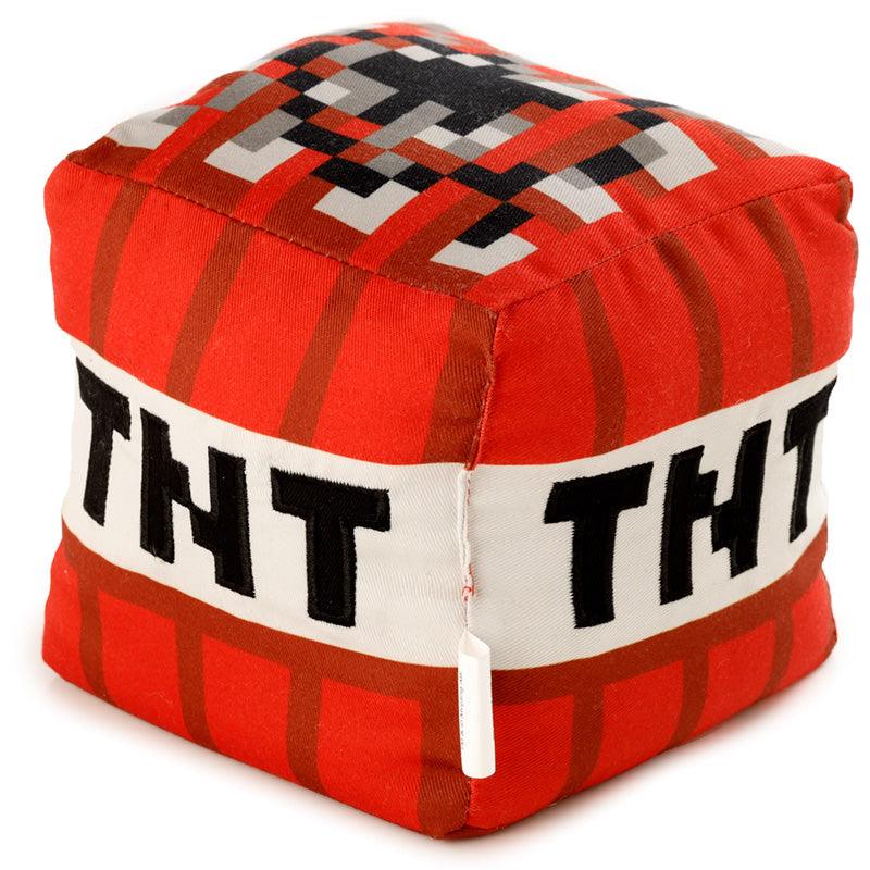 Red Minecraft TNT Plush Fabric Door Stop Weighted Stopper