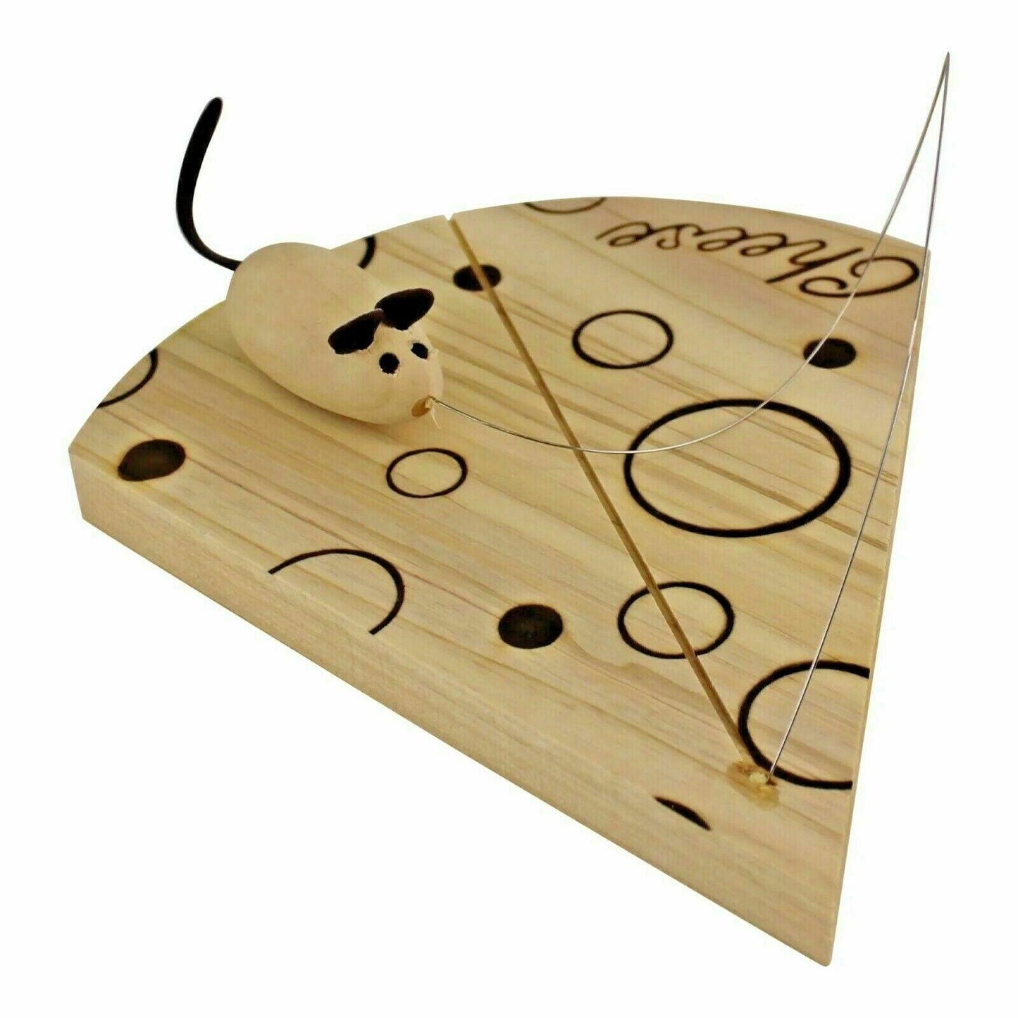 Handcrafted Cheese Board With Wire And Mouse Cutter