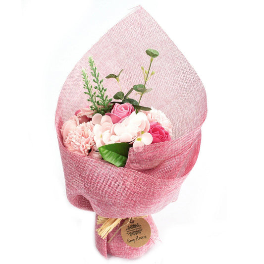 Scented Standing Soap Pink Flower Bouquet - Bath Spa Gift - Kporium Home & Garden