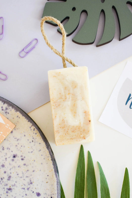 Scented Matcha Mysteries Soap on a Rope Bar Natural Vegan
