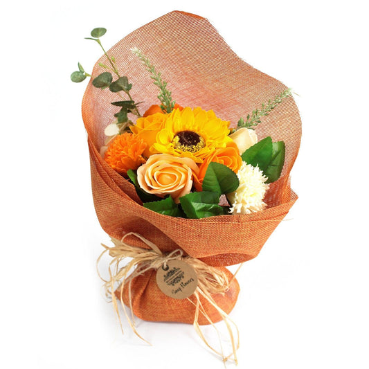 Scented Standing Soap Orange Flower Bouquet - Bath Spa Gift