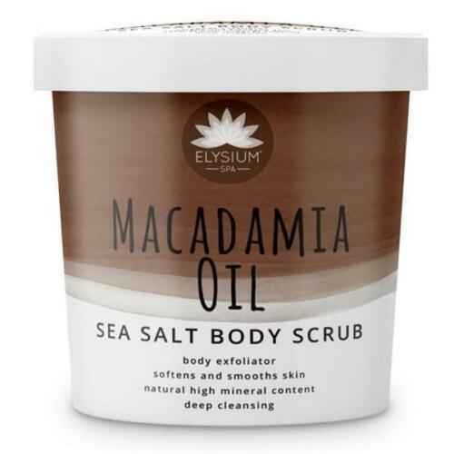 Set of 3 Sea Salt Exfoliating Body Scrub - Hempseed Oil, Turmeric, Macadamia Oil
