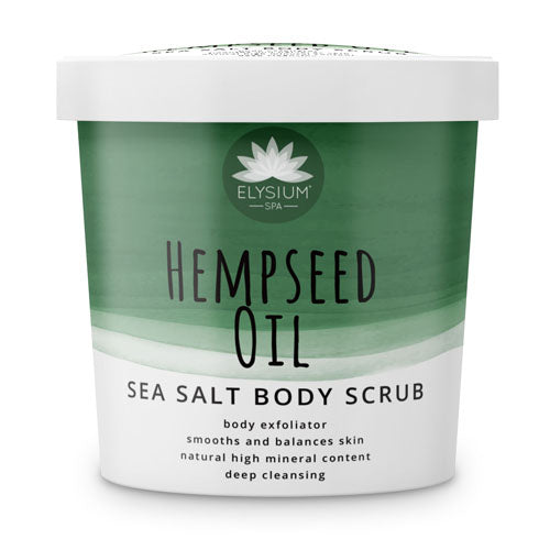 Set of 3 Sea Salt Exfoliating Body Scrub - Hempseed Oil, Turmeric, Macadamia Oil